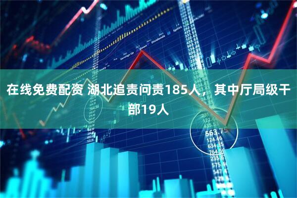 在线免费配资 湖北追责问责185人，其中厅局级干部19人