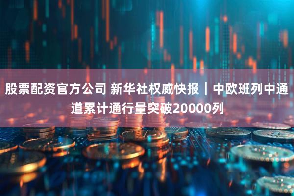 股票配资官方公司 新华社权威快报｜中欧班列中通道累计通行量突破20000列